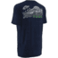 HUK Mens Kscott Walleye Attack T-Shirt, Heather Navy H1000076HNVXL