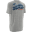 HUK Mens Kscott Walleye Attack T-Shirt, True Grey Heather H1000076TGHXXXL
