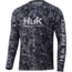 HUK Performance Fishing Ocean Palm Pursuit L/S Shirt - Men's, Volcanic Ash, M, H1200406-013-M