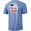 HUK Performance Fishing Americana Flag Short Sleeve Tee - Mens, Carolina Blue Heather, Medium, H1000238-425-M