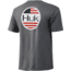 HUK Performance Fishing Americana Flag Short Sleeve Tee - Mens, Sharkskin Heather, Large, H1000238-022-L