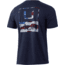 HUK Performance Fishing Americana Tee - Mens, Sargasso Sea Heather, Medium, H1000303-416-M