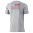 HUK Performance Fishing And Bars Tee - Kids, Heather Grey, YM, H7100042-033-YM