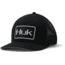 HUK Performance Fishing Angler Trucker Stretch Mesh Hat - Mens, Black, One Size, H3000232-001-1