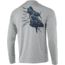 HUK Performance Fishing Bailin Hoo Long Sleeve Graphic T-Shirt - Mens, Grey, 3XL, H1200218-020-XXXL