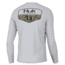 HUK Performance Fishing Camo Badge Pursuit Crew - Mens, Harbor Mist, 3XL, H1200613-034-XXXL