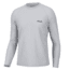 HUK Performance Fishing Camo Badge Pursuit Crew - Mens, Harbor Mist, 3XL, H1200613-034-XXXL