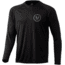 HUK Performance Fishing Circle Scatter Pursuit Long-Sleeve Shirt - Men's, Medium, Black, H1200470-001-M