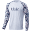 HUK Performance Fishing Current Double Header Long Sleeve - Men's, Ocean Tally Cam, Extra Large, H1200348-975-XL