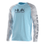 HUK Performance Fishing Fishing Long Sleeve Double Header Top - Men's, Ice Blue, Extra Large, H1200136-450-XL, EDEMO1