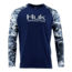 HUK Performance Fishing Fishing Long Sleeve Double Header Top - Men's, Navy, Large, H1200136-411-L
