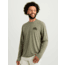 HUK Performance Fishing Drift Graphic Crew Shirt -Mens, Long Sleeve, Heather Moss, Small, H1200709-318-S
