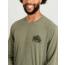 HUK Performance Fishing Drift Graphic Crew Shirt -Mens, Long Sleeve, Heather Moss, Small, H1200709-318-S