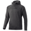 HUK Performance Fishing Fin Hoodie - Men's, Iron Heather, 2XL, H1300060-014-XXL