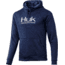 HUK Performance Fishing Fin Hoodie - Men's, Sargasso Sea Heather, Medium, H1300049-416-M