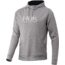 HUK Performance Fishing Fin Hoodie - Men's, True Grey Heather, Small, H1300049-035-S