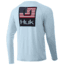 HUK Performance Fishing HUKd Up Americana Pursuit - Mens, Ice Blue, Small, H1200298-450-S