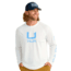 HUK Performance Fishing Icon Long Sleeve Performance Crew - Mens, White, 2XL, H1200573-100-XXL