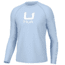 HUK Performance Fishing Icon LS Crew Shirt - Mens, Ice Water, M, H1200573-476-M