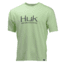 HUK Performance Fishing Icon SS Tops, Short Sleeve - Mens, Key Lime, Large, H1200137-336-L