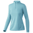 HUK Performance Fishing Icon X 1/4 Zip Long-Sleeve Shirt - Women's, Medium, Porcelain Blue, H6120087-481-M
