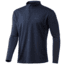 HUK Performance Fishing Icon X Coldfront 1/4 Zip - Men's, Large, Sargasso Sea Heather, H1200451-416-L