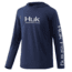 HUK Performance Fishing Icon X Hoodie Solid - Youth, Sargasso Sea, Extra Small, H7120044-409-YXS