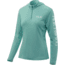 HUK Performance Fishing Icon X Hoodie - Womens, Bright Teal, Medium, H6120019-442-M