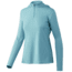 HUK Performance Fishing Icon X Hoodie - Womens, Porcelain Blue, Small, H6120079-481-S