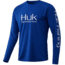 HUK Performance Fishing Icon X Long Sleeve - Mens, Huk Blue, Extra Large, H1200138-457-XL