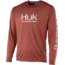 HUK Performance Fishing Icon X Long Sleeve Tee - Mens, Marsala, Small, H1200138-602-S