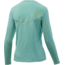 HUK Performance Fishing Icon X Long Sleeve Top - Womens, Bright Teal, Large, H6120018-442-L