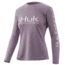 HUK Performance Fishing Icon X Long Sleeve Top - Womens, Sea Fog, Small, H6120018-512-S