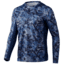 HUK Performance Fishing Icon X Tide Change Hoodie - Men's, Atlantic, Medium, H1200390-997-M