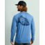 HUK Performance Fishing KC Icon Graphic Long Shirt - Mens, Quiet Harbor, Large, H1200629-445-L