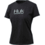 HUK Performance Fishing Logo Crew Tee - Womens, Black, Large, H6100045-001-L