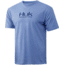 HUK Performance Fishing Logo Fishing Short Sleeve Tee - Mens, Carolina Blue Heather, 2XL, H1000240-425-XXL