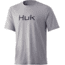 HUK Performance Fishing Logo Tee - Men's, Ovrcstgrey Hthr, 2XL, H1000359-089-XXL