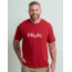 HUK Performance Fishing Logo Tee - Mens, Scarlet Blaze, Extra Large, H1000390-621-XL