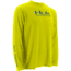 HUK Performance Fishing Men's Icon Long Sleeve Shirt, Highlighter Yellow, Large H1200064-730-L