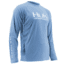 HUK Performance Fishing Men's Performance Vented Long Sleeve Shirt, Carolina Blue, Extra Large H1200118-420-XL