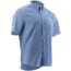 HUK Performance Fishing Men's Santiago Short Sleeve Shirt, LaSalle Navy, Large H1500035-411-L
