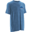HUK Performance Fishing Mens KScott On the Dredge Tee, Heather Carolina Blue, H1000069HCBS
