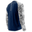 HUK Performance Fishing Fishing Long Sleeve Double Header Top - Men's, Navy/SubPhantis SubZero, Large, H1200136-410-L
