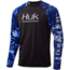 HUK Performance Fishing Mossy Oak Double Header Long Sleeve Graphic T-Shirt - Mens, Mossy Oak Hydro Reflex, Extra Large, H1200229-468-XL