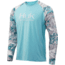 HUK Performance Fishing Mossy Oak Double Header Long Sleeve Graphic T-Shirt - Mens, Mossy Oak Hydro Shallows, Extra Large, H1200229-928-XL