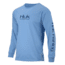 HUK Performance Fishing Performance Fishing LS Tops, Short Sleeve - Men's, Carolina Blue, Large, H1000180-420-L