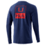 HUK Performance Fishing Pocket Long Sleeve Tee - Mens, Sargasso Sea Heather, Small, H1000301-416-S