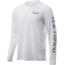 HUK Performance Fishing Pursuit Bass And Blue Long Sleeve Graphic T-Shirt - Mens, White, 2XL, H1200214-100-XXL