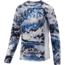 HUK Performance Fishing Pursuit Camo Vented Long Sleeve Tee - Youth, Mossy Oak Hydro Glacier, Medium, H7120017-098-YM
